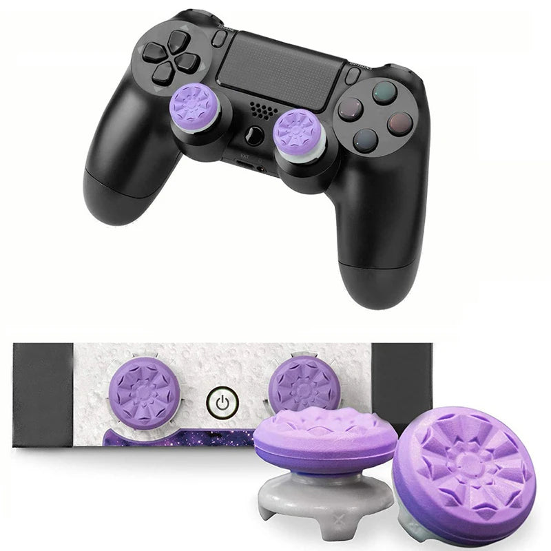 2 Pcs Games Silicone Thumb Grip For PS4 PS5 Game Controller Gamepad Thumb Stick Grip High/Low Rise Covers Controller Accessories
