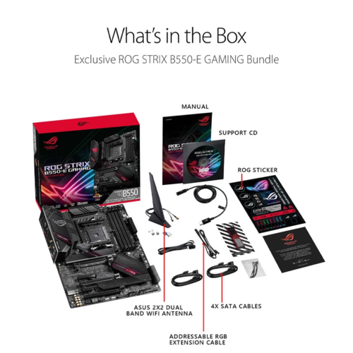 ASUS ROG STRIX B550-E GAMING Motherboard AMD Ryzen 3rd DDR4